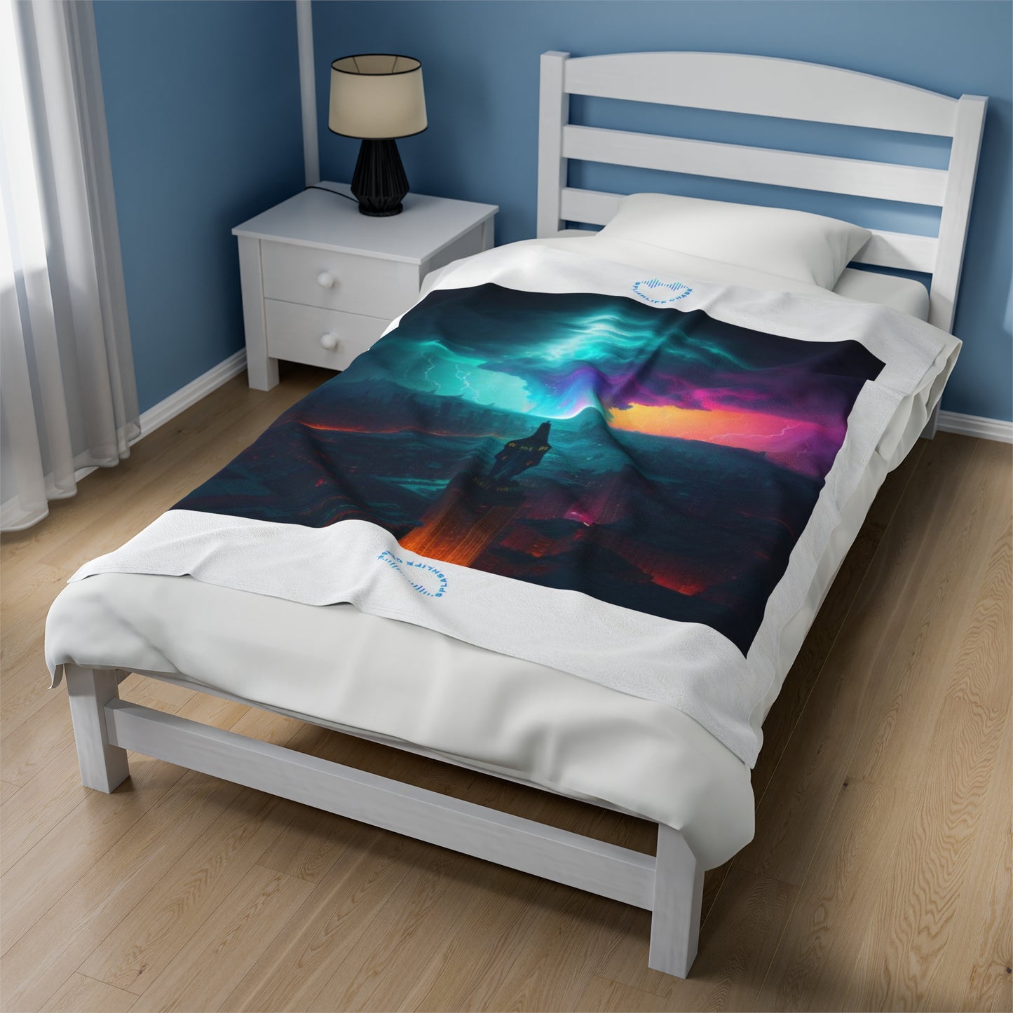 The Perfect Storm Plush Blanket (White)