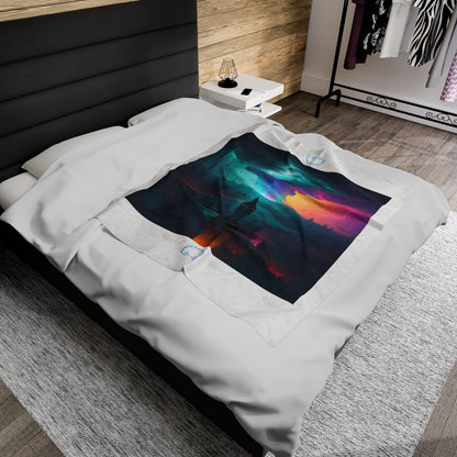 The Perfect Storm Plush Blanket (White)