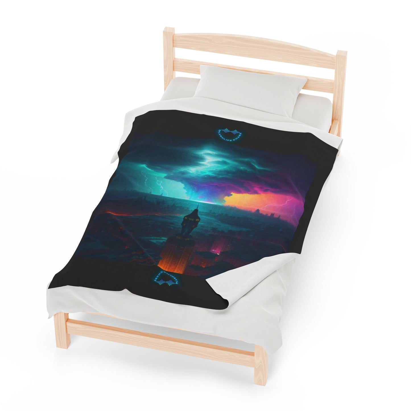 The Perfect Storm Plush Blanket (Black)