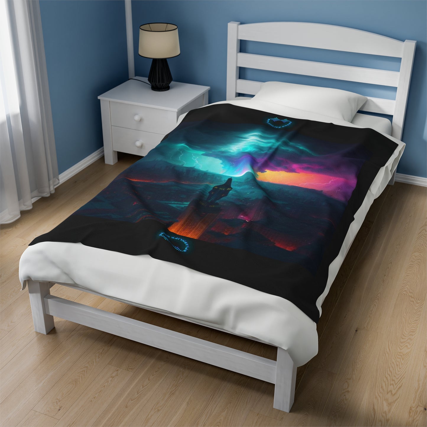 The Perfect Storm Plush Blanket (Black)