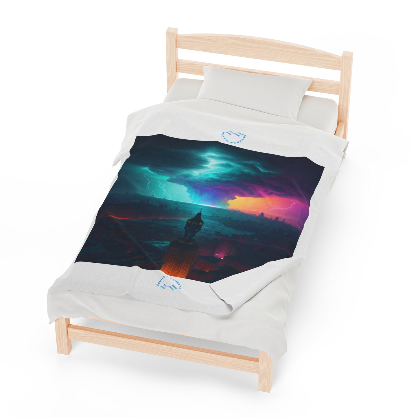 The Perfect Storm Plush Blanket (White)